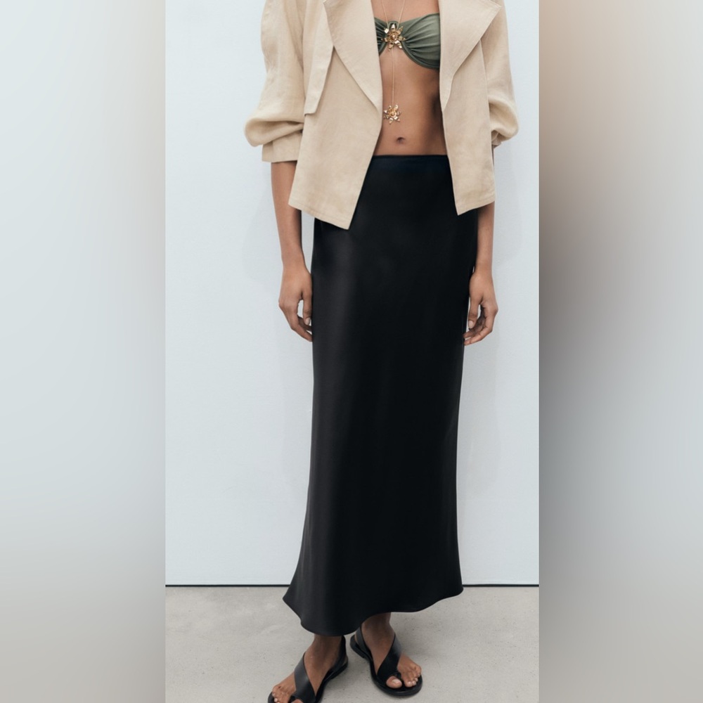 ⭐️ HOST PICK ⭐️ NWOT - Black Slip Skirt